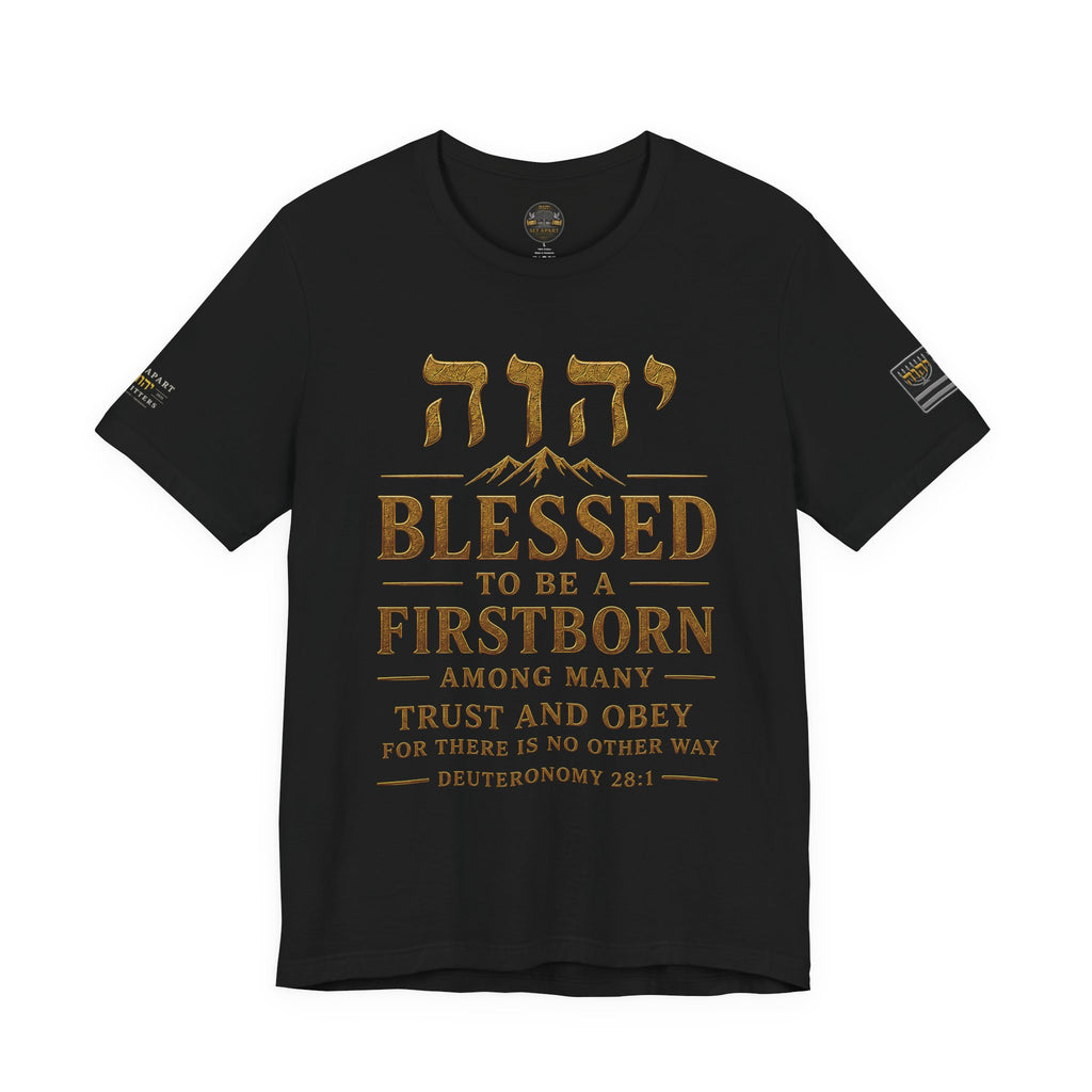 TRUST AND OBEY | Deuteronomy 28:1 | Bella+Canvas 3001 Premium Faith Shirt
