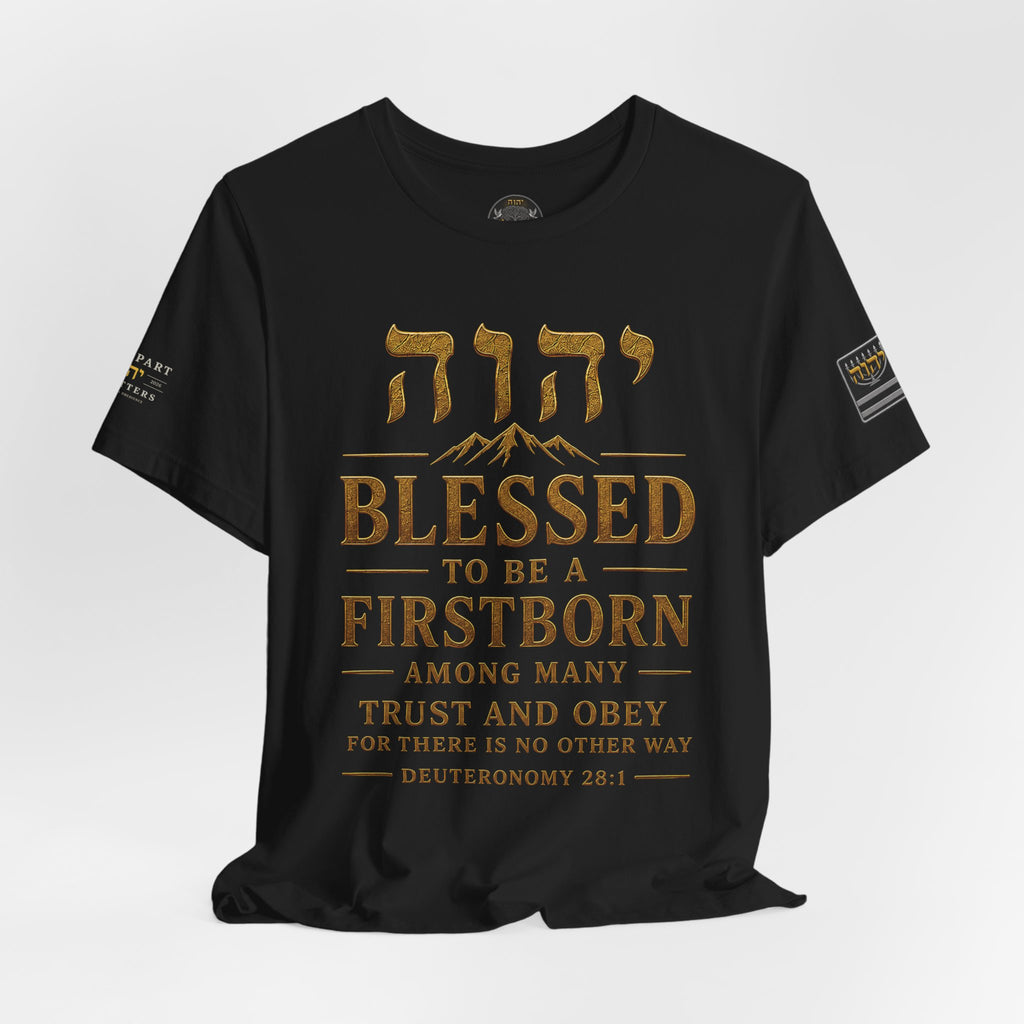 TRUST AND OBEY | Deuteronomy 28:1 | Bella+Canvas 3001 Premium Faith Shirt