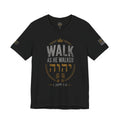 WALK AS HE WALKED | 1 John 2:6 | Bella+Canvas 3001 Premium Faith Shirt