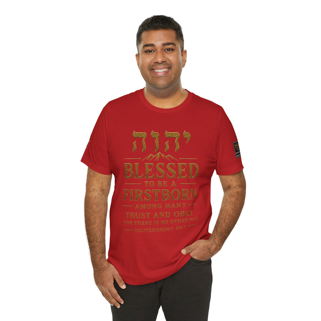 TRUST AND OBEY | Deuteronomy 28:1 | Bella+Canvas 3001 Premium Faith Shirt