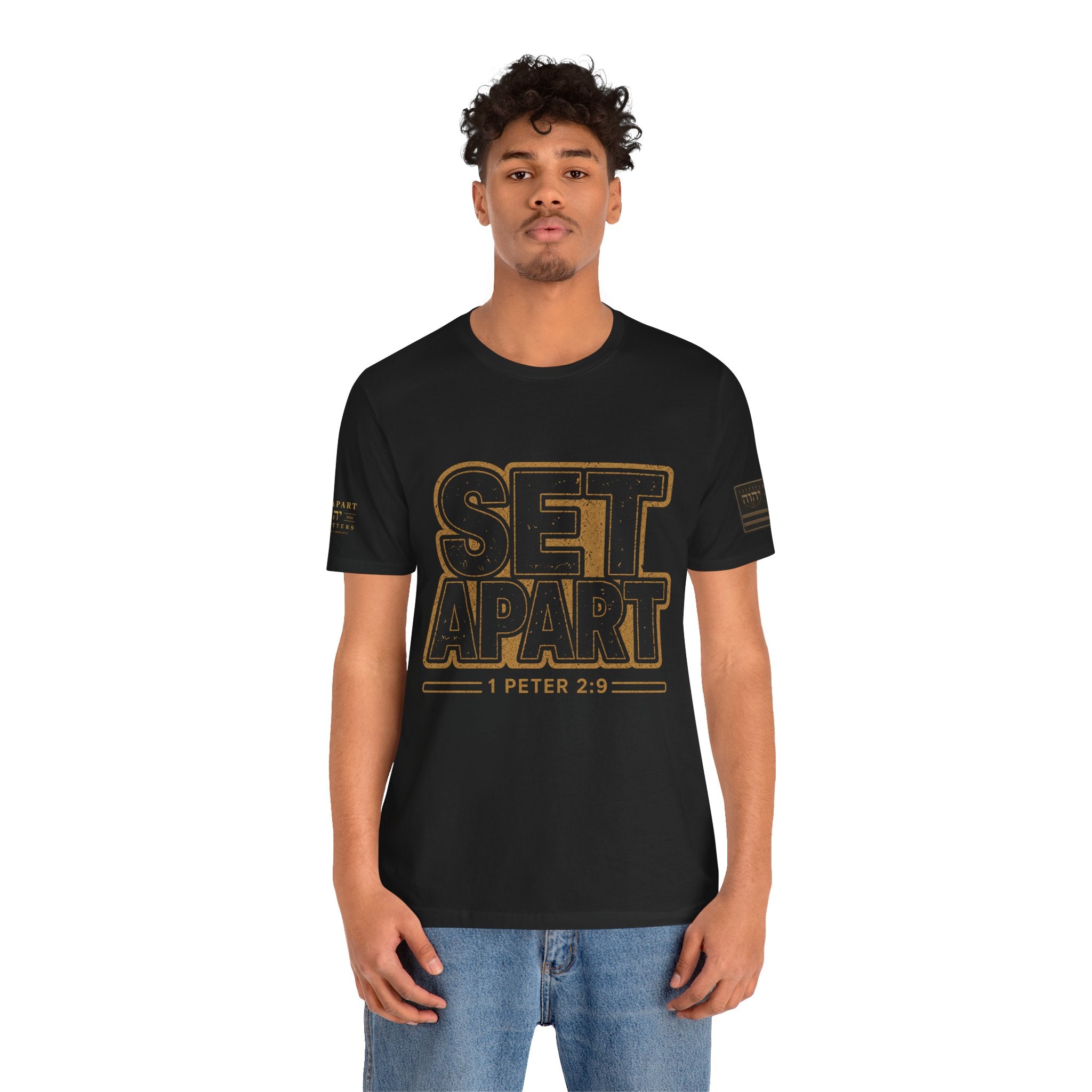 SET APART | 1 Peter 2:9 | Bella+Canvas 3001 Premium Faith Shirt