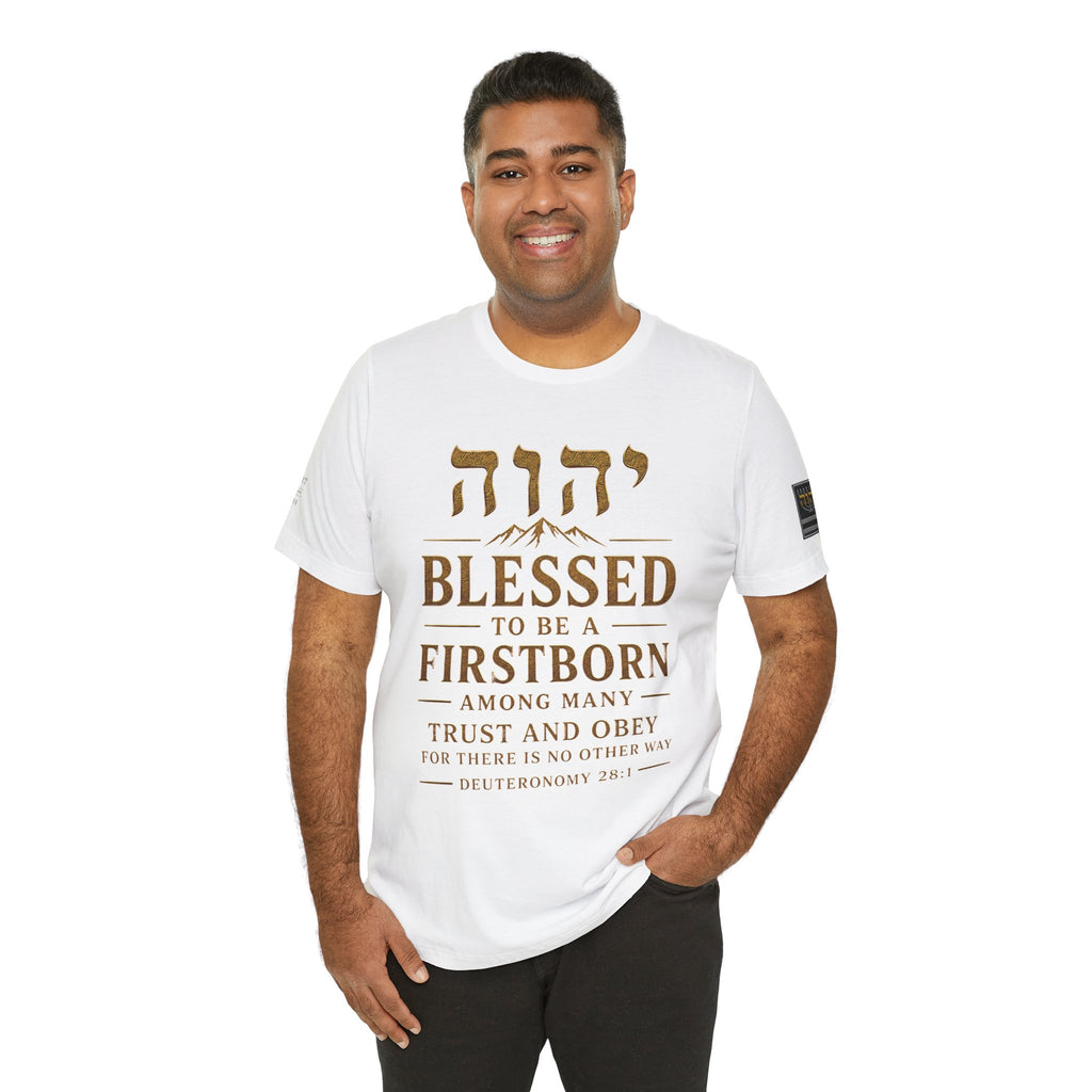 TRUST AND OBEY | Deuteronomy 28:1 | Bella+Canvas 3001 Premium Faith Shirt